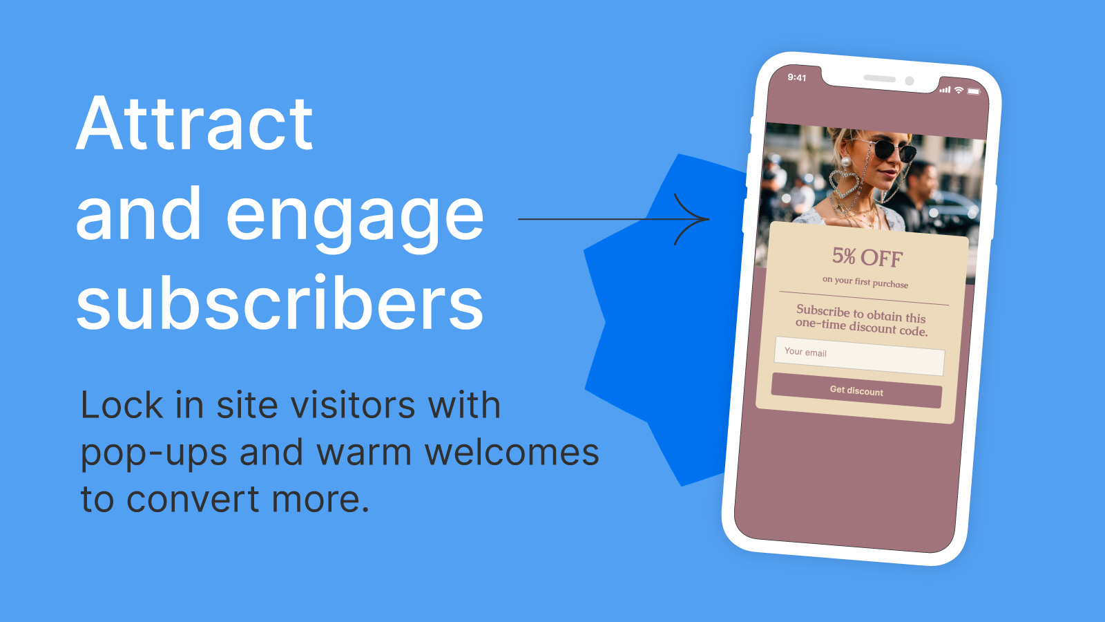 Grow your email subscribers with pop-up notifications