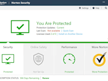 Norton AntiVirus Software - Norton Security security status