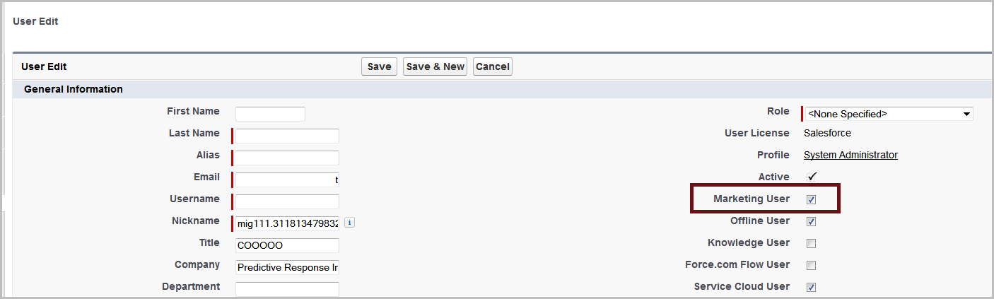 Predictive Response Software - Predictive Response user editing