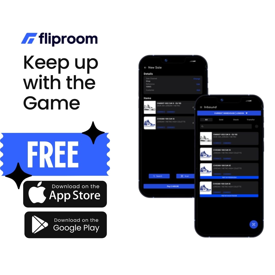 Fliproom end-to-end ecommerce solution for sneakerheads and streewear resellers