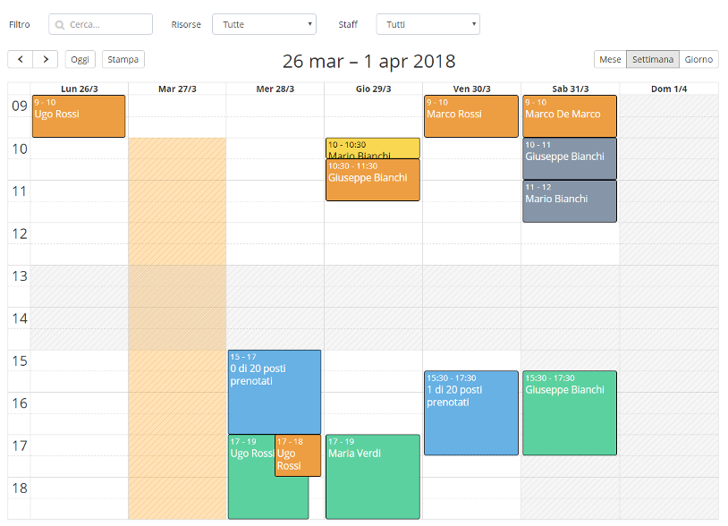 Softvision Agenda calendar