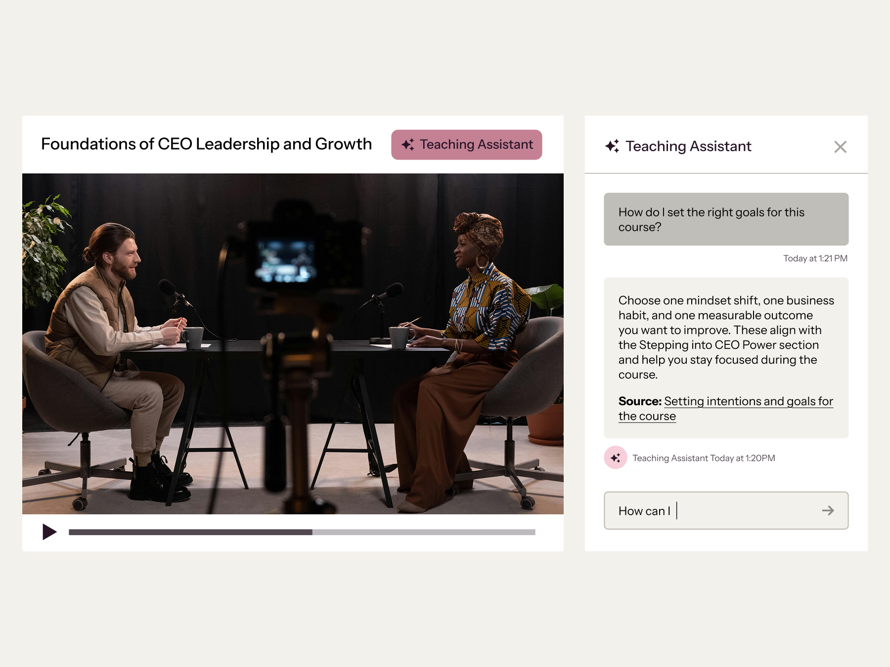 Thinkific Software - Thinker - AI Teaching Assistant