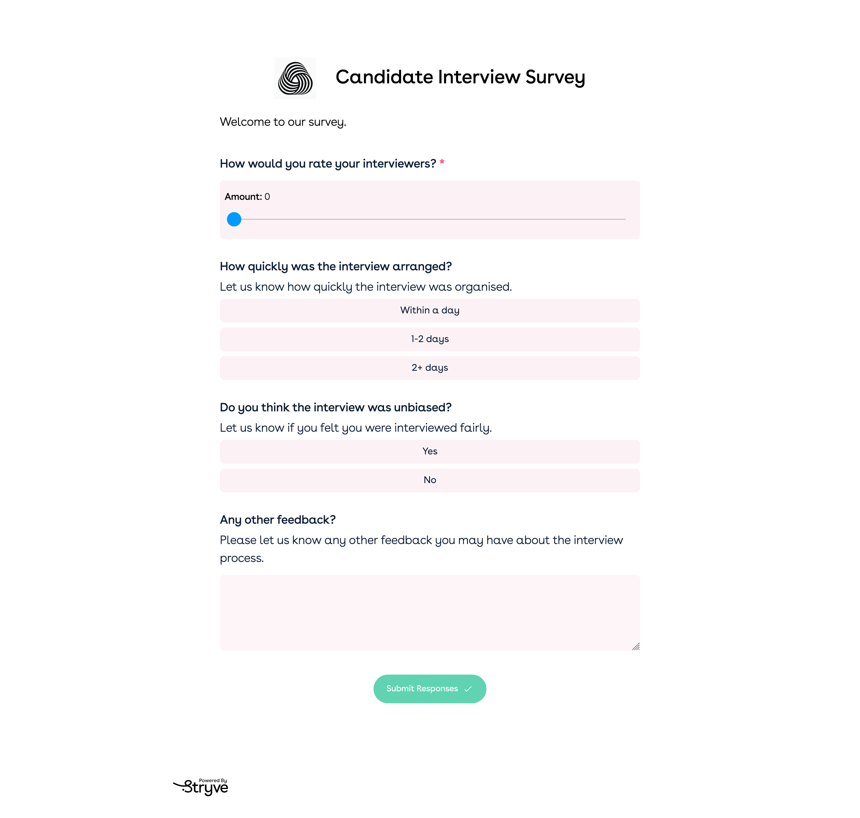 Surveys - Gather information from your candidates about their job history, D&I information or screen them