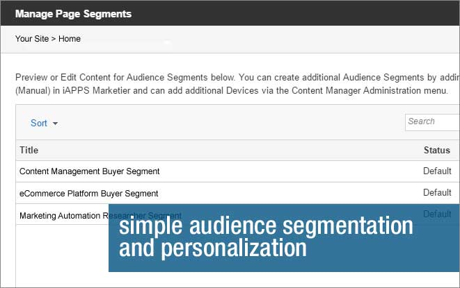 Audience segmentation and personalization