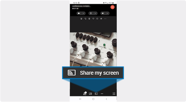 XE aR+ screenshot: XE aR+ screen sharing