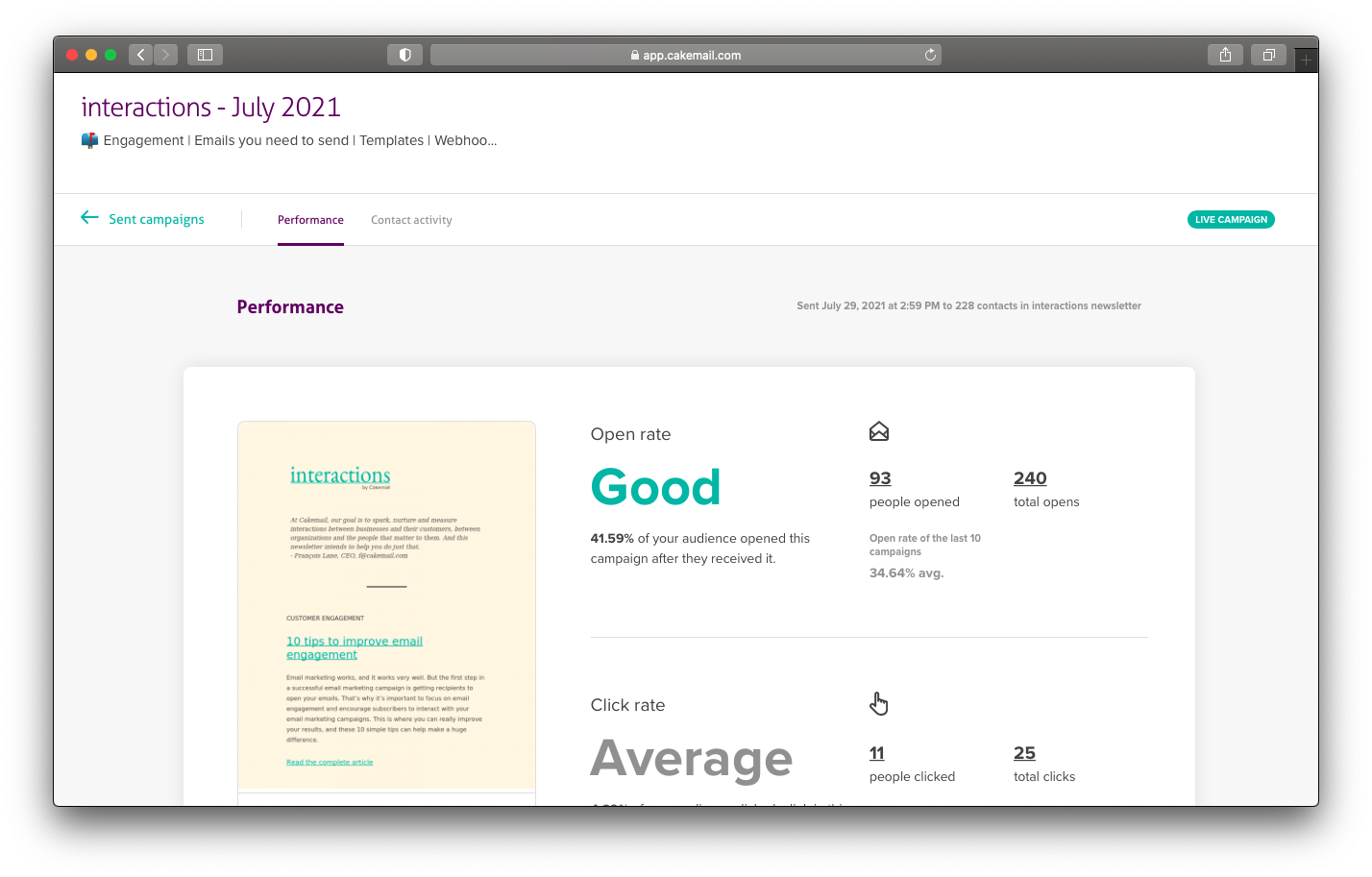 CakeMail Software - 4