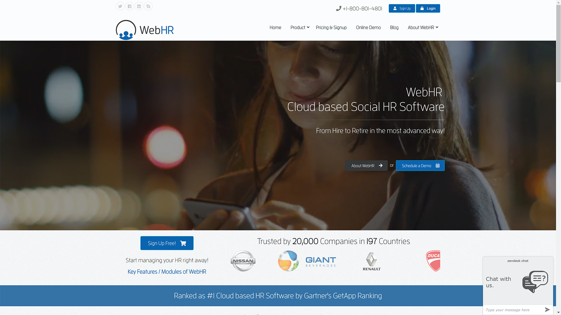 WebHR - Homepage at https://web.hr