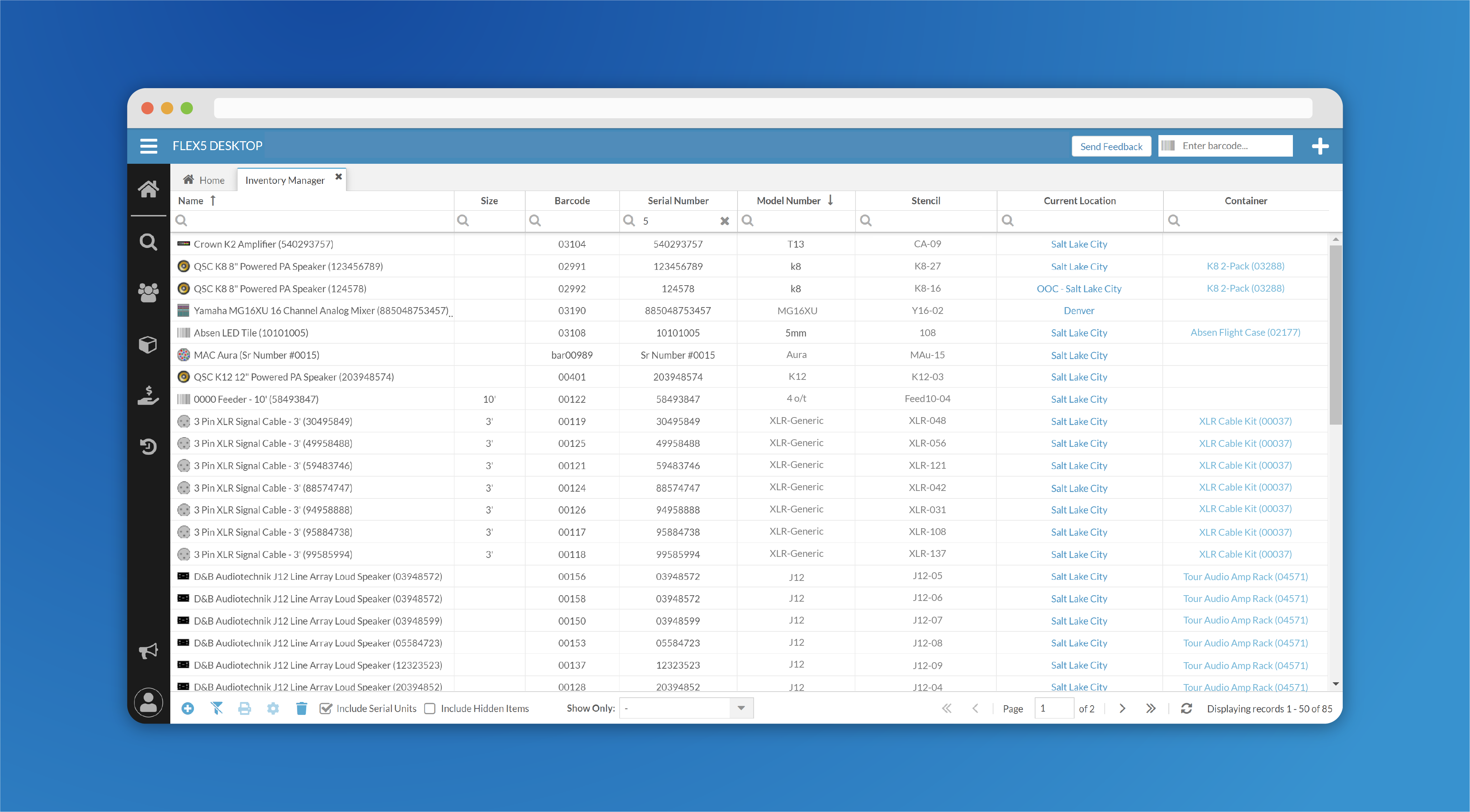 Flex Software - Know what inventory you have on hand and where it is with our user-friendly Inventory Manager. Easily track serialized and non-serialized assets, as well as retail items and expendables.