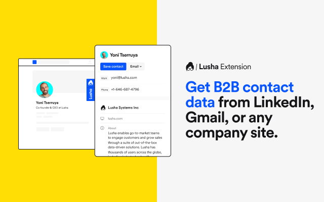 Lusha Software - Lusha Extension