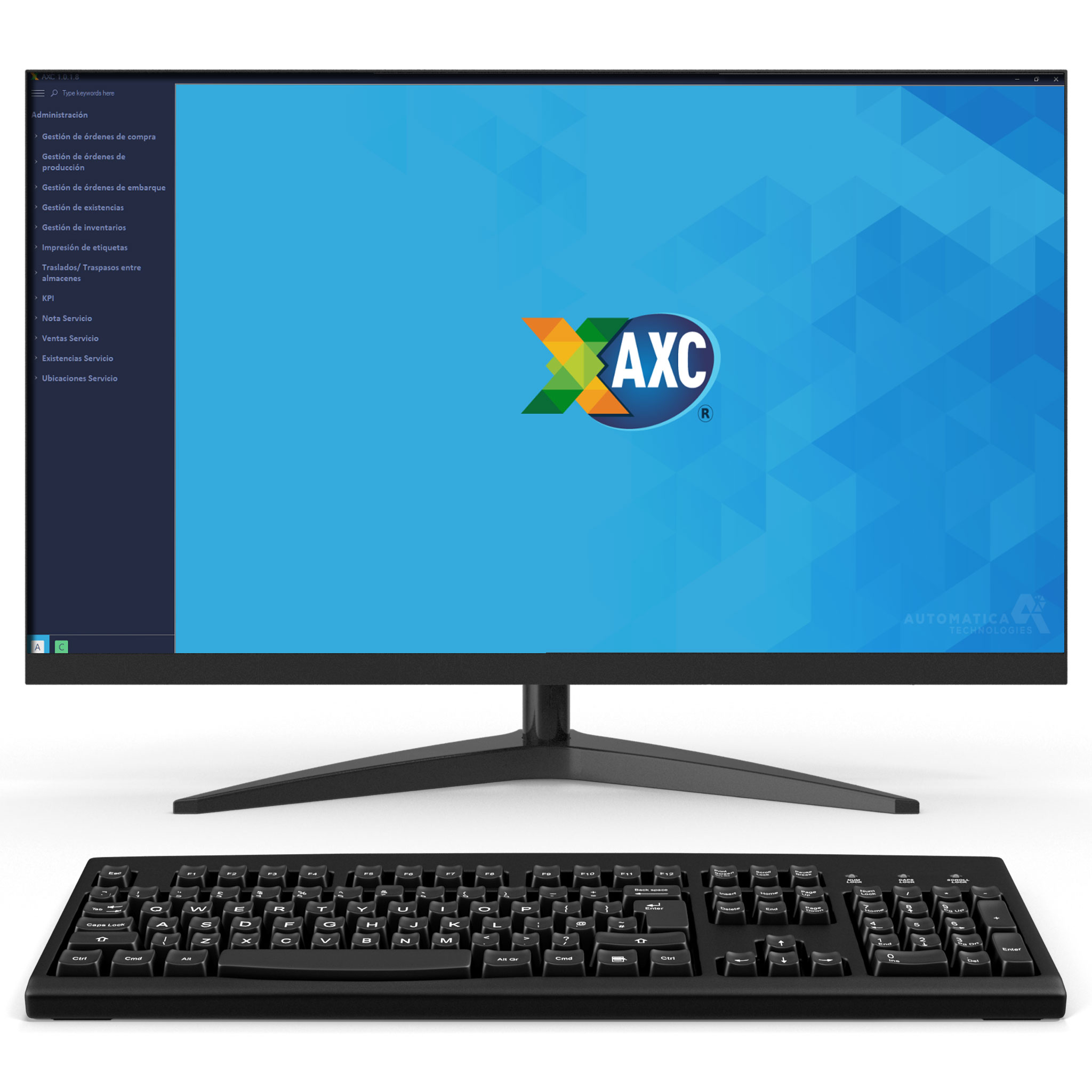 AXC screenshot: Main screen of the Operational Administrator application