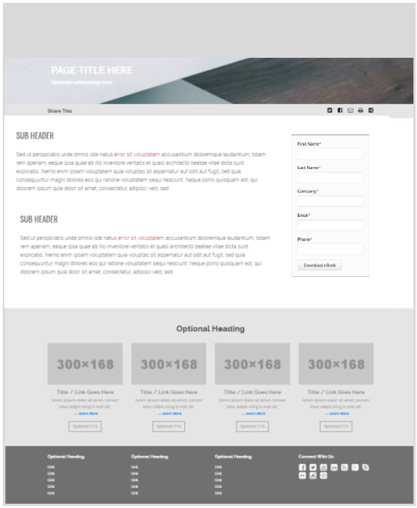 Build pages using a flexible page builder