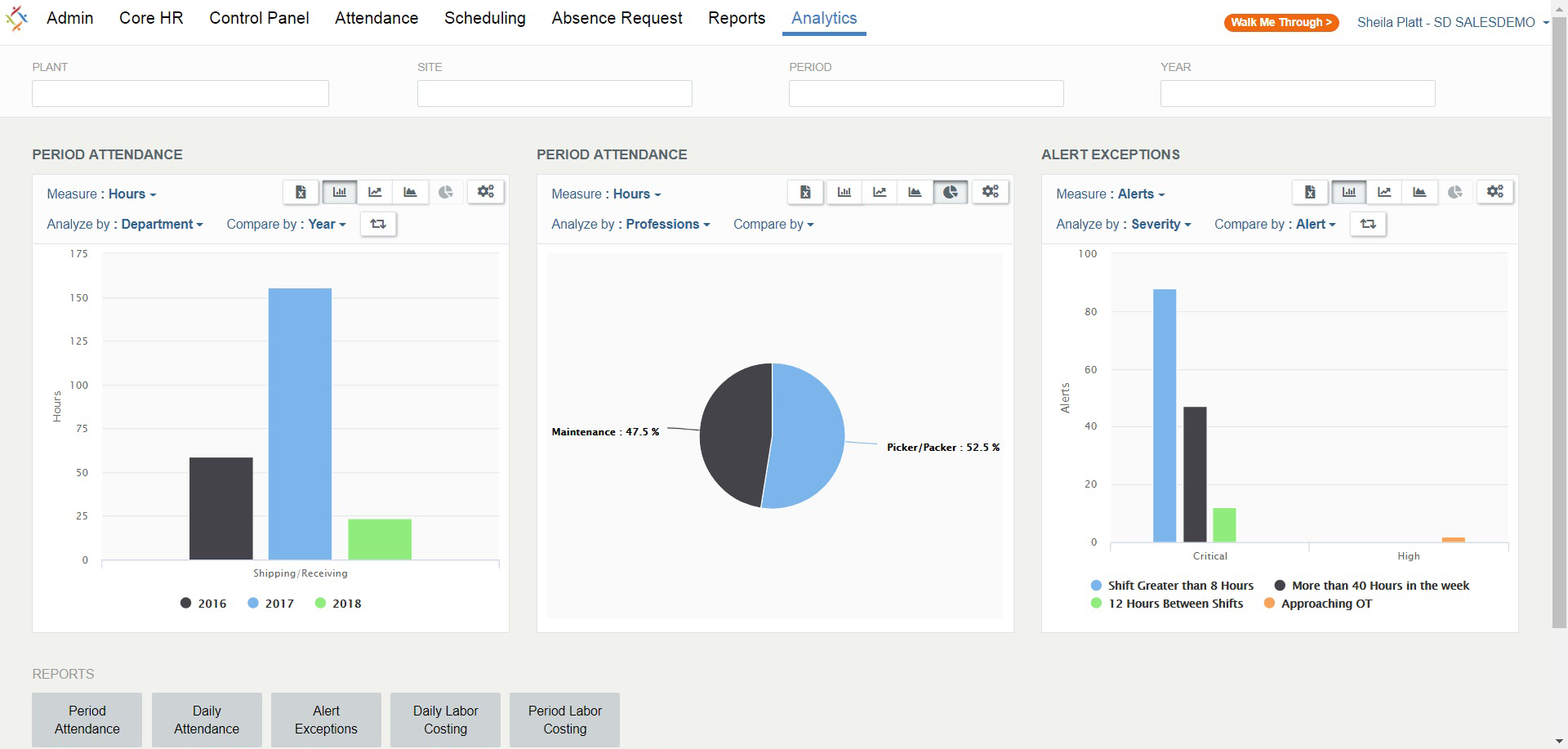 Synerion Software - Analytics