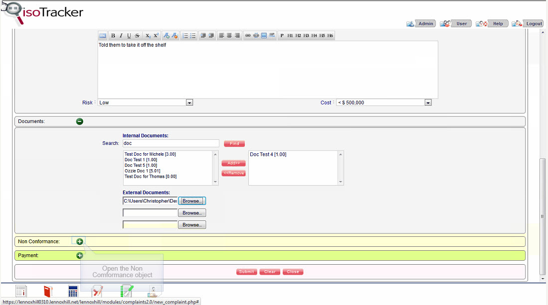 isoTracker QMS Software - 4