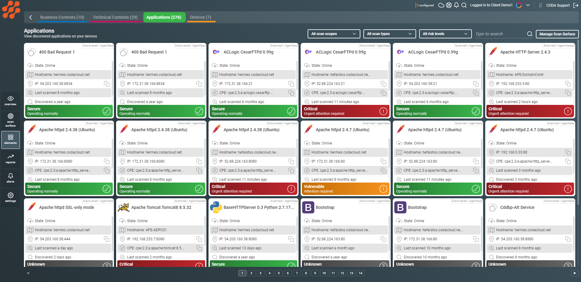 Discover and assess active vulnerabilities on all applications running on your endpoints