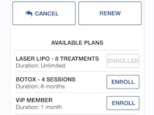 Referral and Rewards Software - Under "”PLANS you have the ability to manage your client’s membership or subscription plans. To provide a membership option for your client, simply choose the correct option and click the “ENROLL” button.