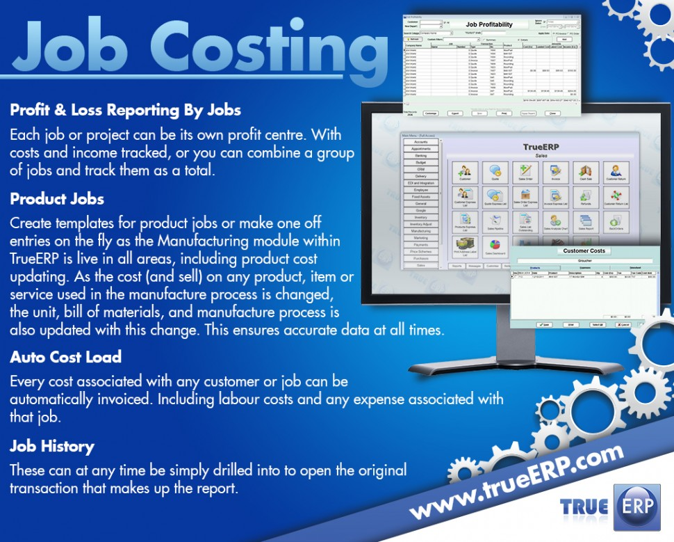 TrueERP Software - Job Costing