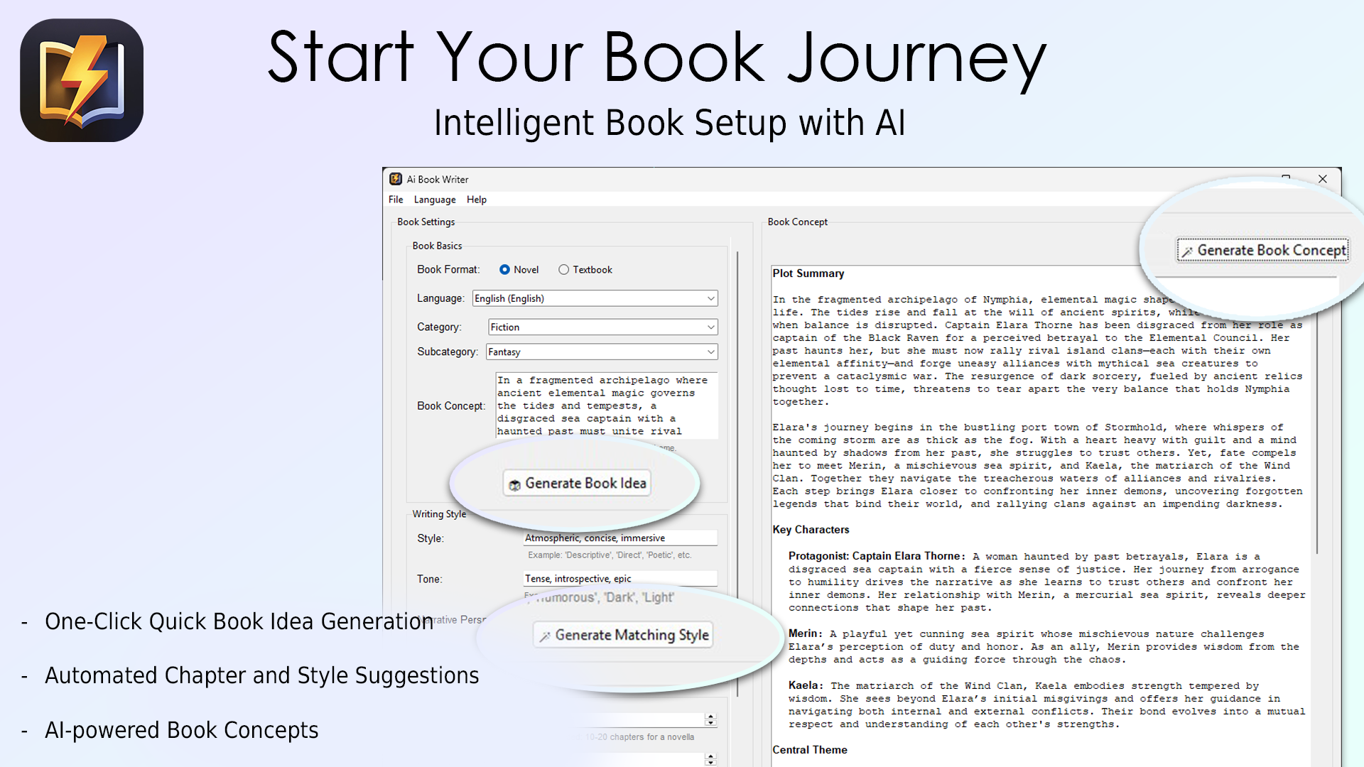 AI Book Writer screenshot