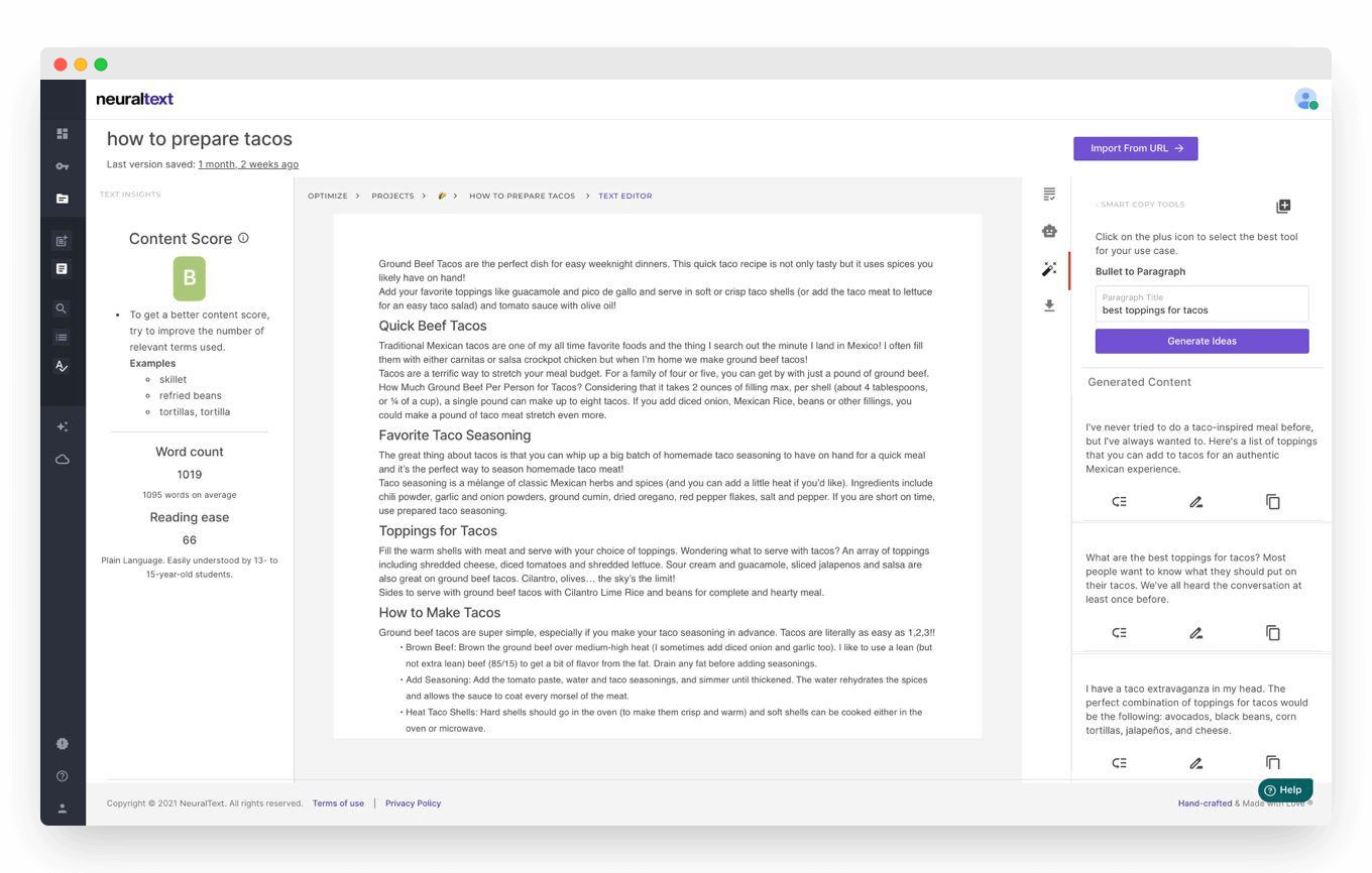 NeuralText screenshot