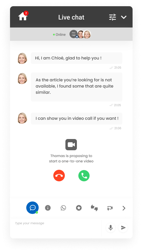 Cleed.ai Omnichannel messaging - One-to-one call