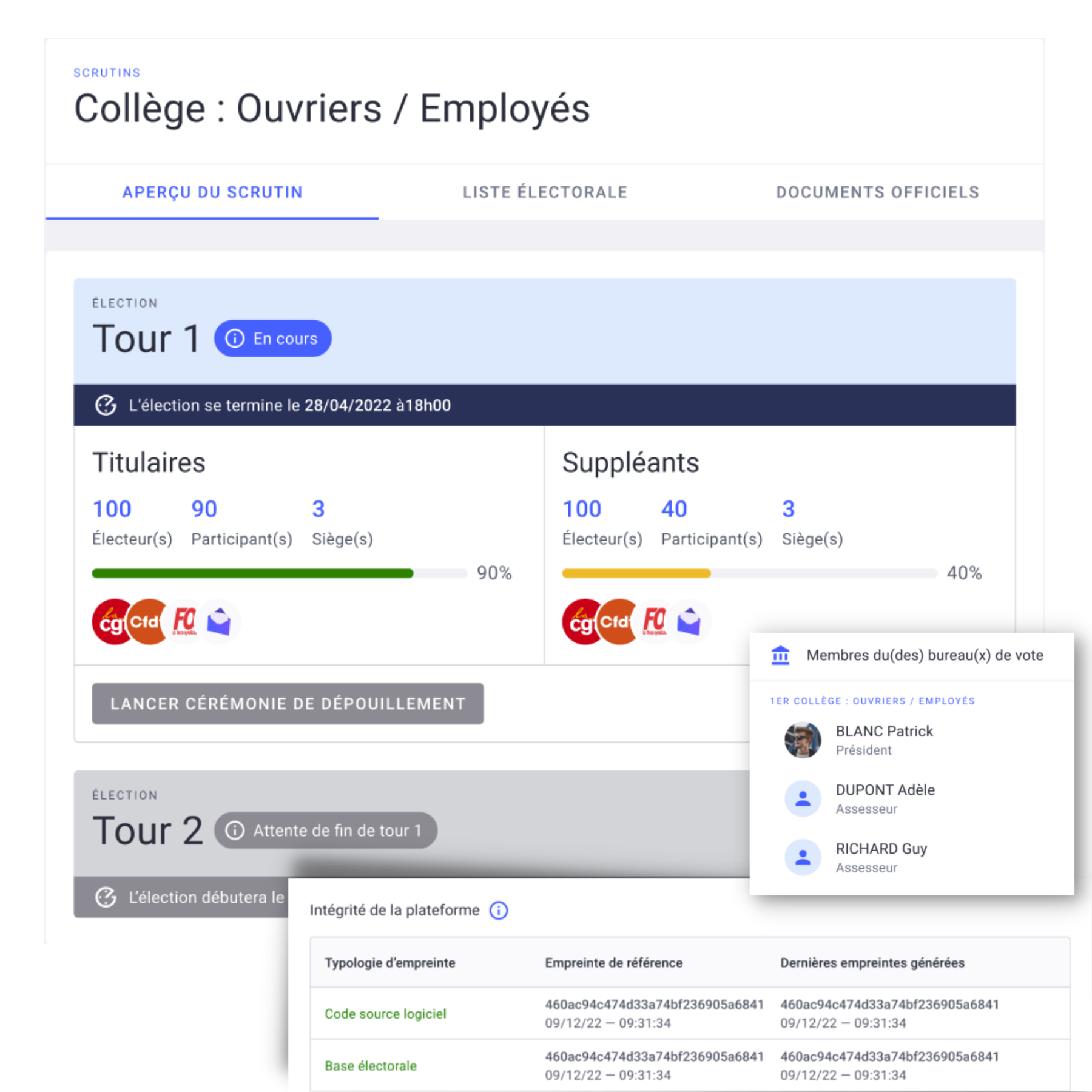 Electronic Voting screenshot