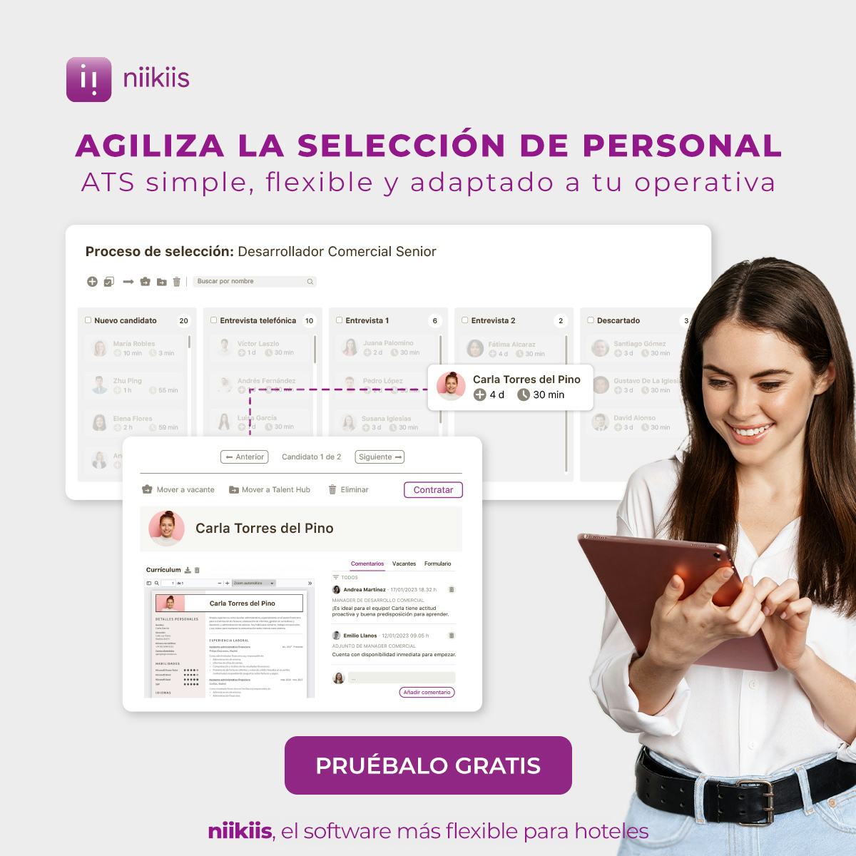 niikiis Software - Software de reclutamiento y selección con ATS flexible, ágil y simple