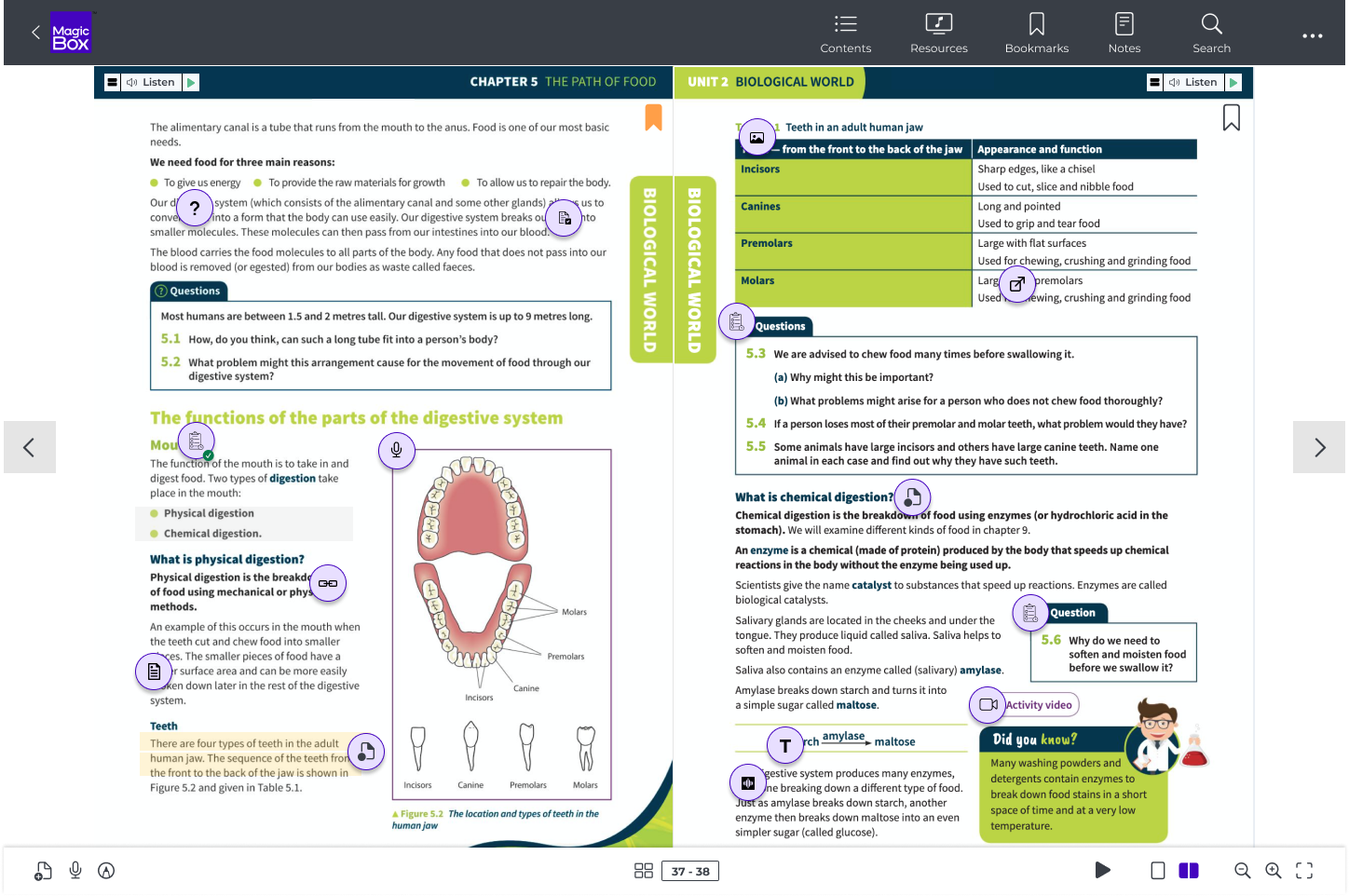 MagicBox screenshot: eReader