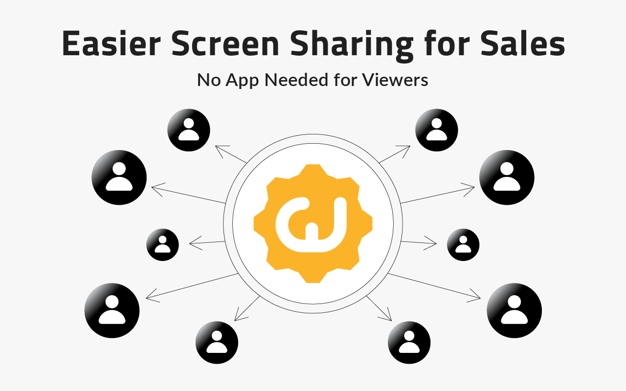 Share your screen to any device with ease.