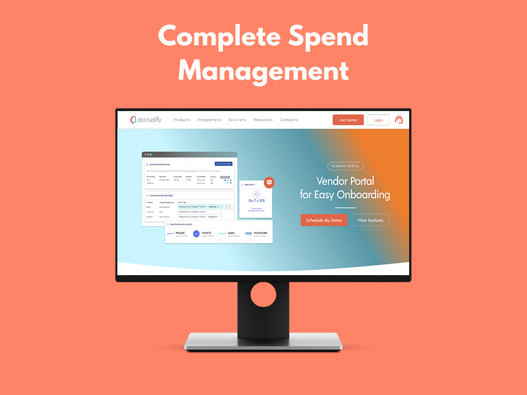 Accrualify Spend Management Platform Software - Save time and money by automating your company purchase order, vendor management and onboarding, accrual, invoicing, and payment processes