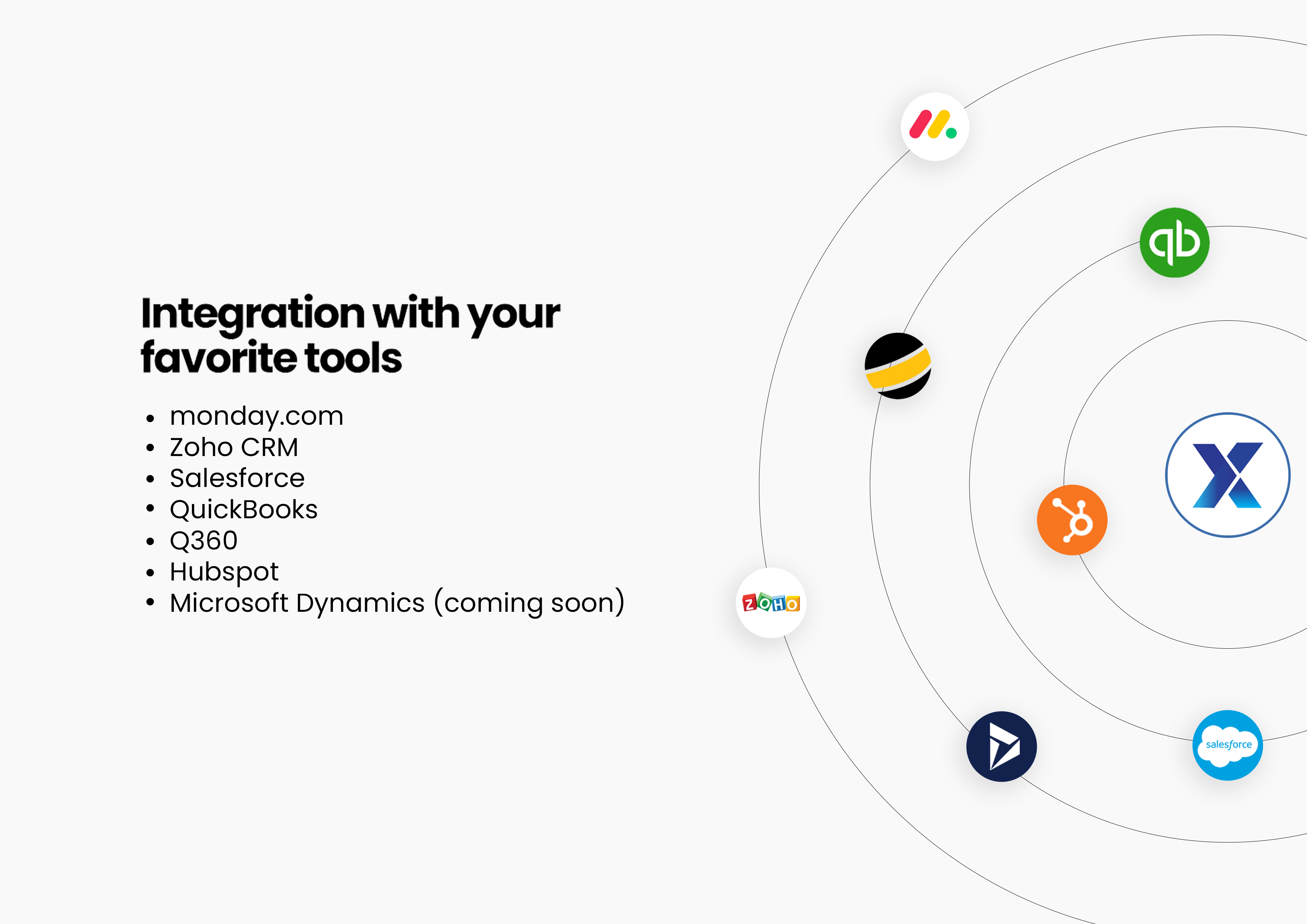Integrate with all major business apps to maximize the functionality of your XTEN-AV account