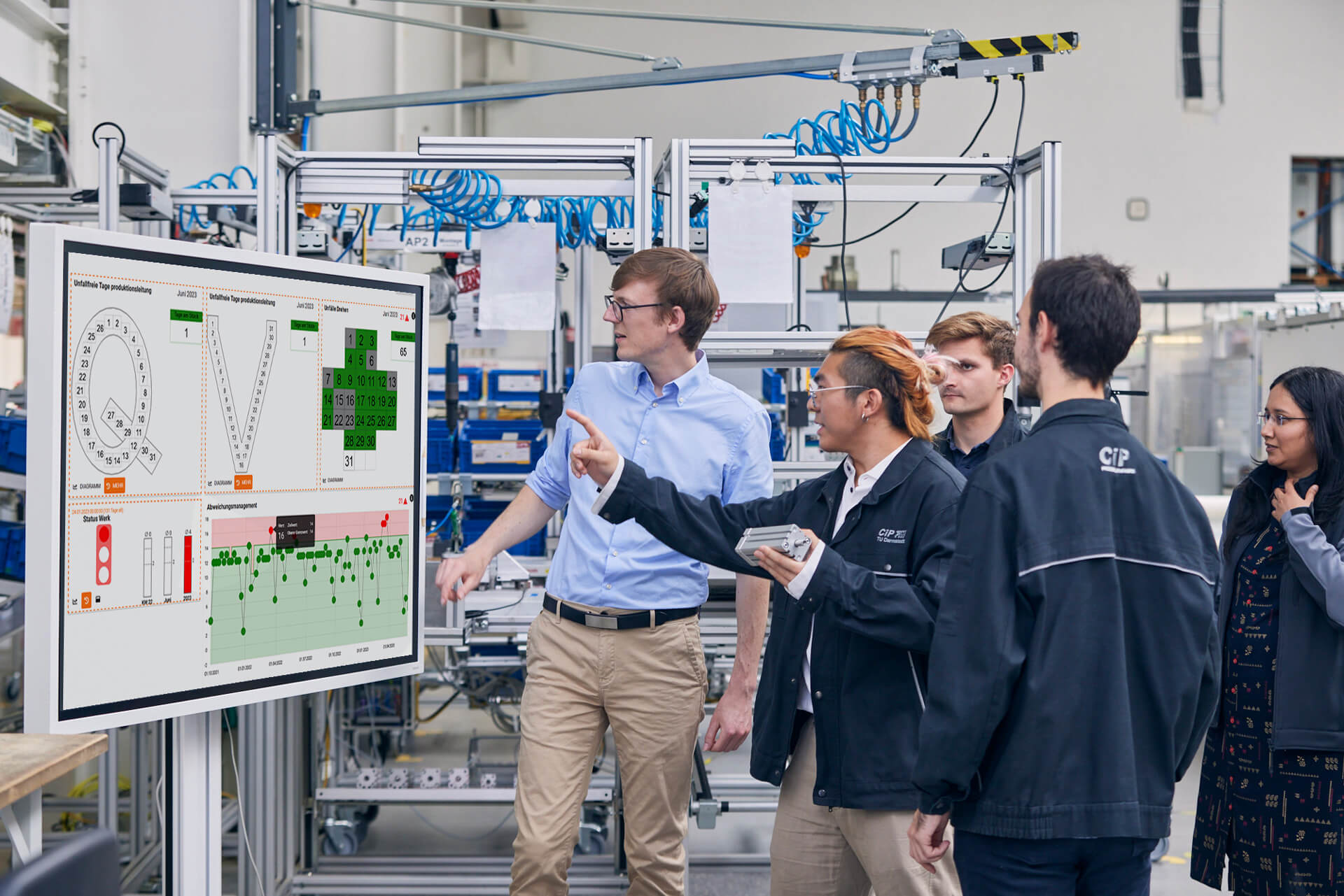 Digital Teamboard screenshot: Digital Shopfloor Management Software being used to achieve Lean management and manufacturing.