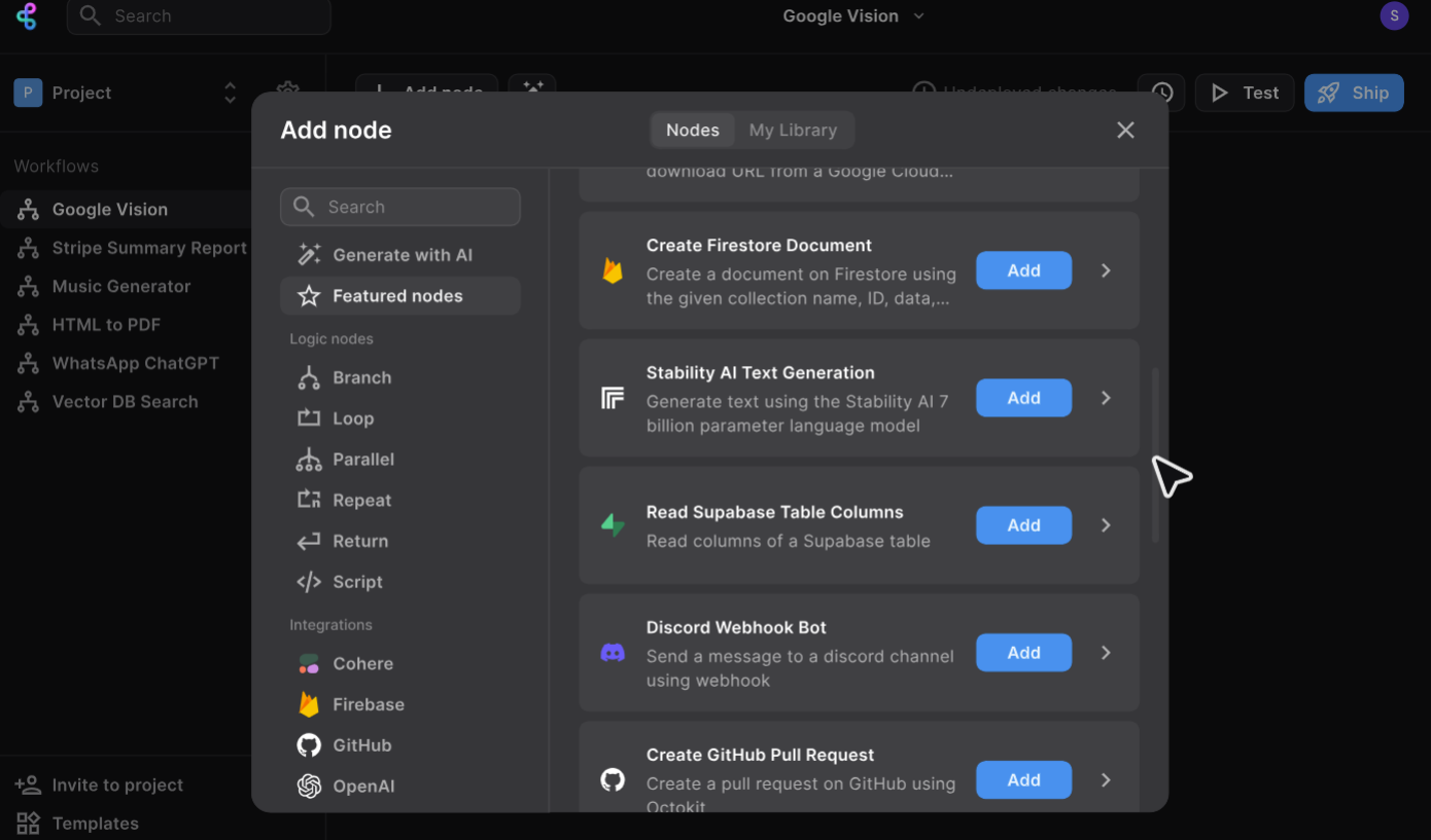 BuildShip screenshot: BuildShip node 