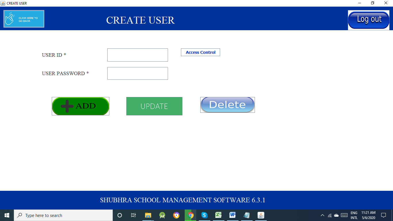 Shubhra School Management add user
