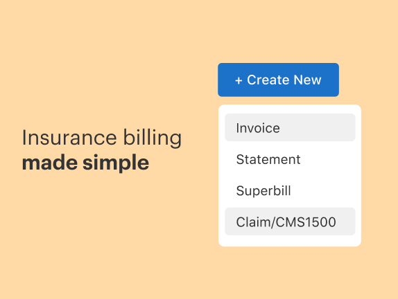 Insurance Billing made simple with SimplePractice.
