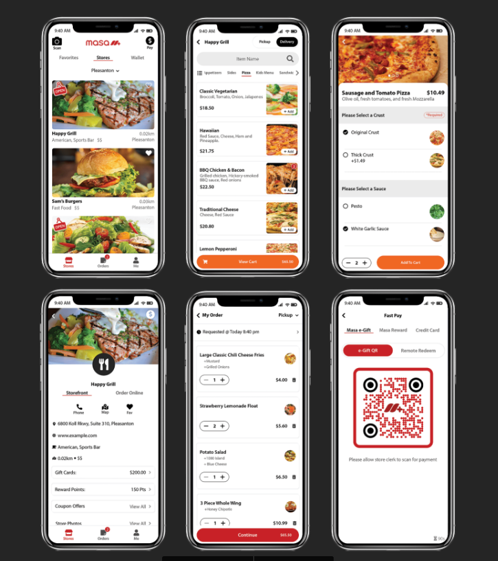 Masa+ Online Ordering and Digital Payments platform, a native customer-facing extension of Aldelo Express POS