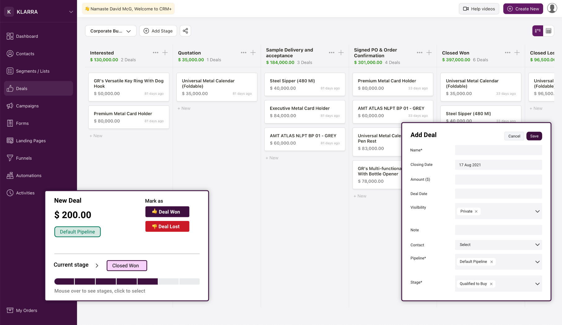 Deskera All-In-One Software - World’s First Growth CRM. Unlimited Contacts, Segments, Forms, Landing Pages, Funnels, Email Campaigns and Automation.
