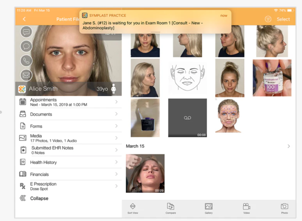 Symplast patient management