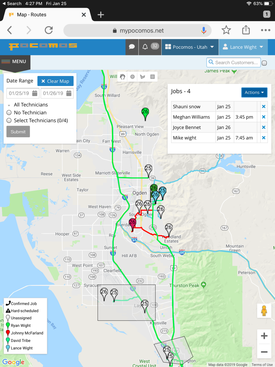 Pocomos Software - Time tracking allows employees to save their hours worked