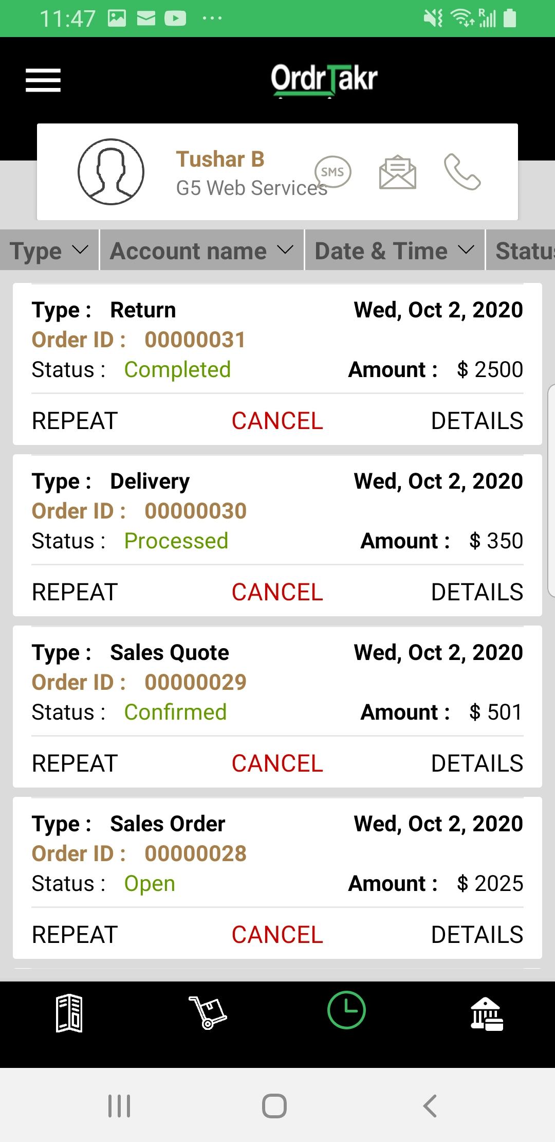 OrderTaker Software - Proof Of Delivery Options