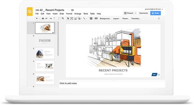 Google Workspace Software - Create, edit and present presentations from any smart device