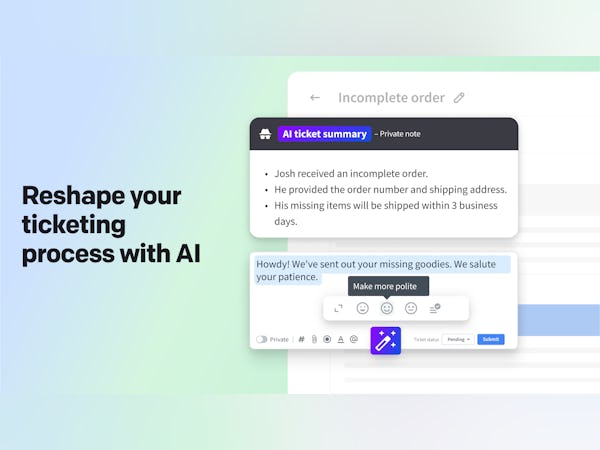 HelpDesk Software - Reshape your ticketing process with AI