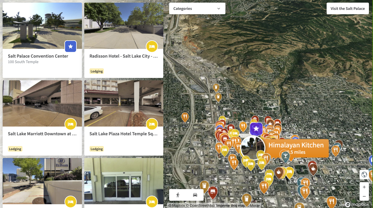 Build and share collections of 360° virtual tours, providing rich context to a neighborhood or destination, with Threshold Collection Maps