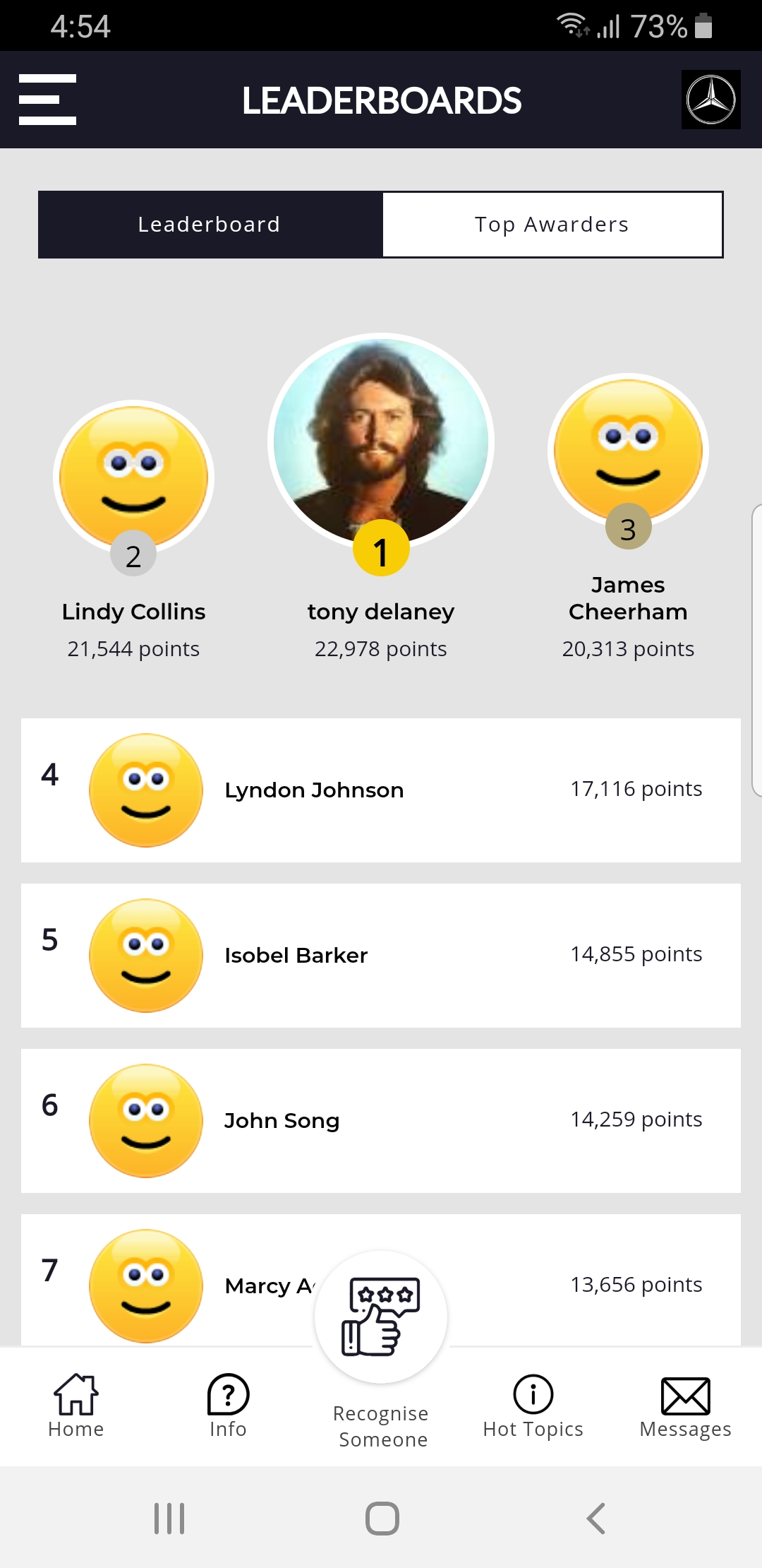 With a personalized Brownie Points program you can include A Wall of Fame Leaderboard, Top Awarders Chart, Likes, Comments and Alerts and notifications to make the program fun to use, with a management dashboard of reports for real time data analysis. 