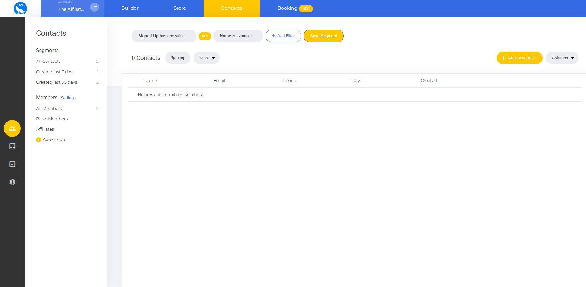 Funnel Wolf affiliate dashboard