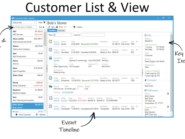 Acctivate Inventory Management Software - Acctivate Customer List