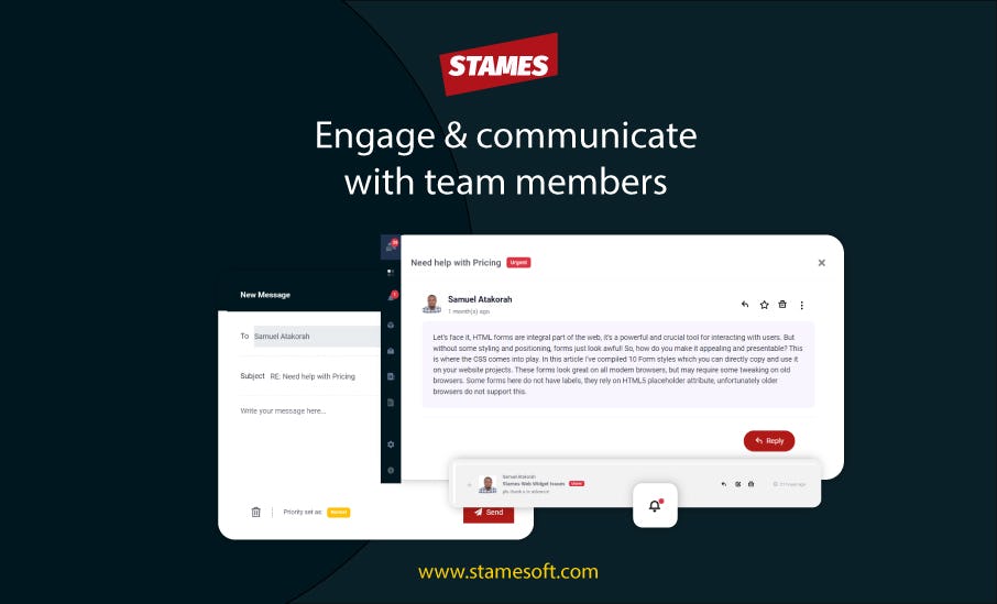 Stames Software - Engage and communicate with team members