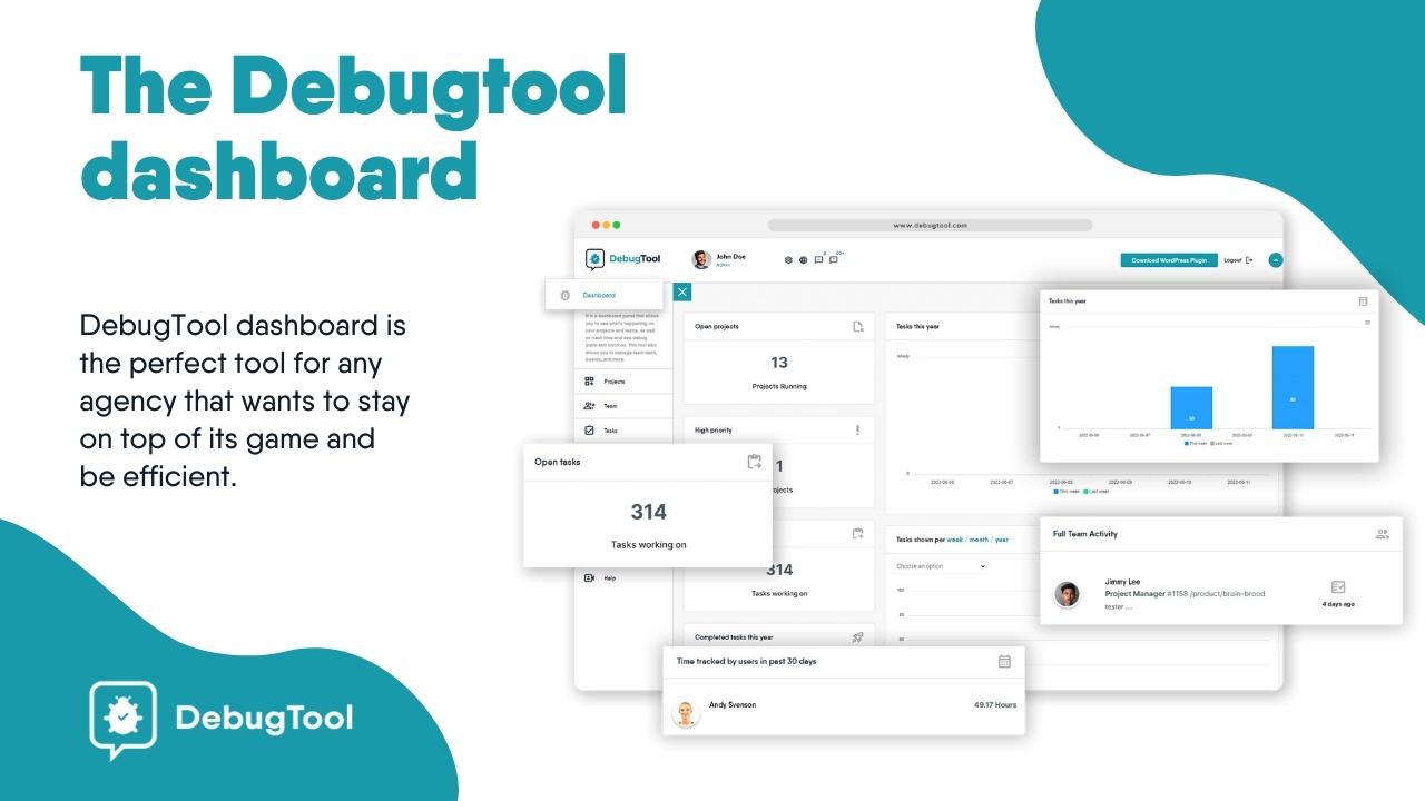 DebugTool dashboard is the perfect tool for any agency that wants to stay on top of its game and be efficient