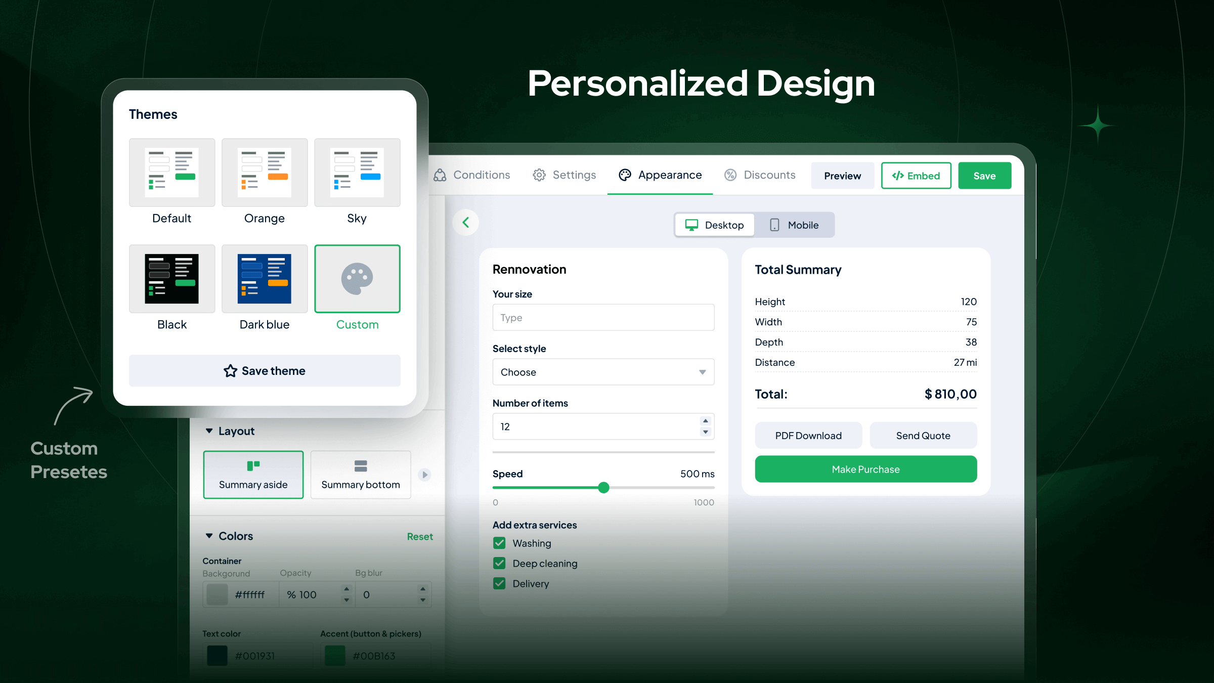 Cost Calculator Software - Variety of Customizable Ready-to-Use Calculator Themes