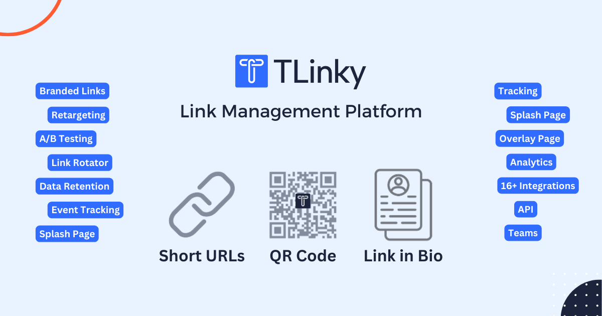 TLinky Link Management Software, QR Code Generator, Link in Bio Builder