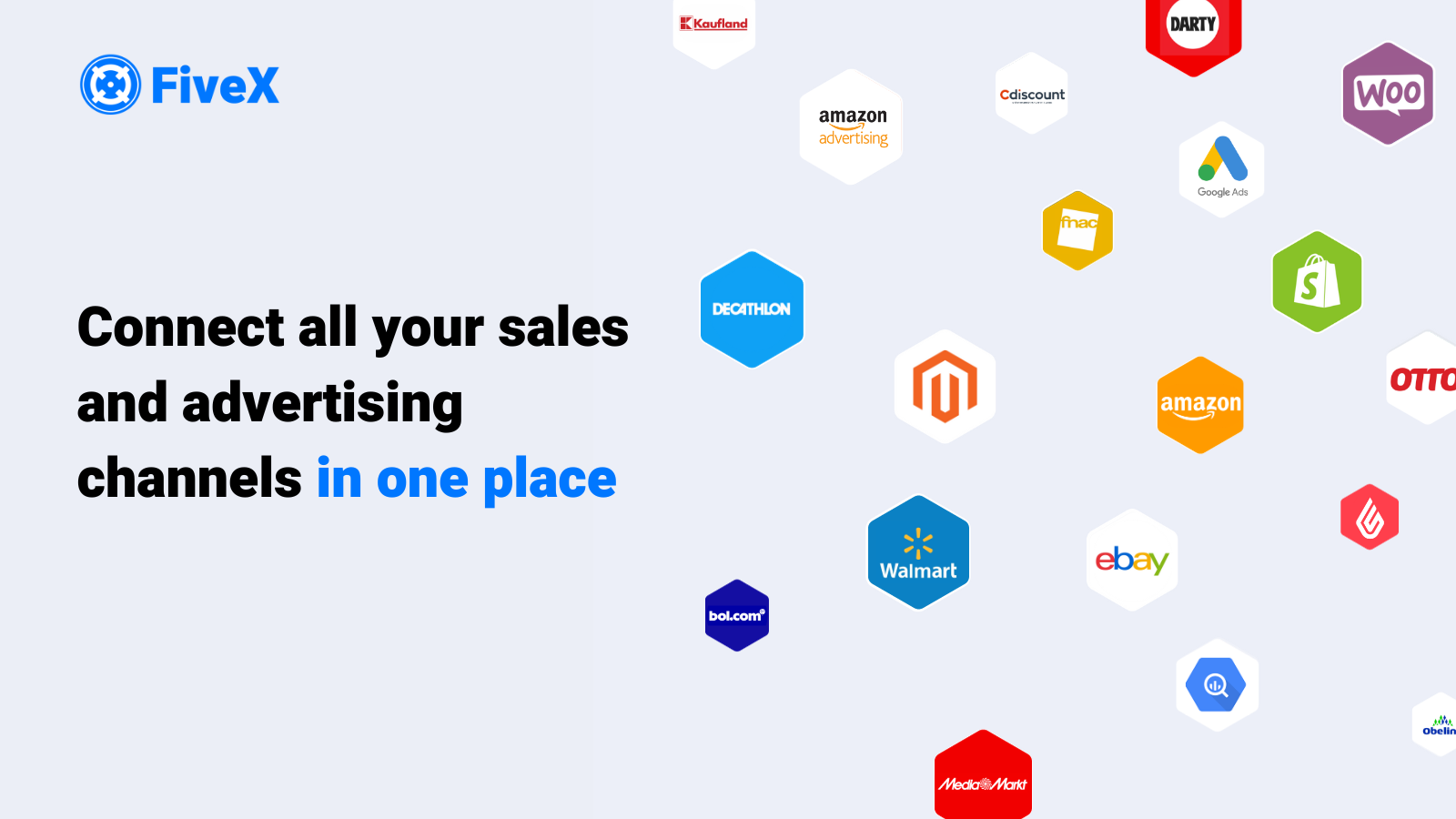 FiveX Software - Integrate all your sales and advertising channels with the direct connections in FiveX.