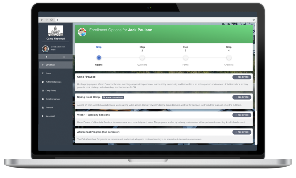CampSite Software - Online Camp Registration